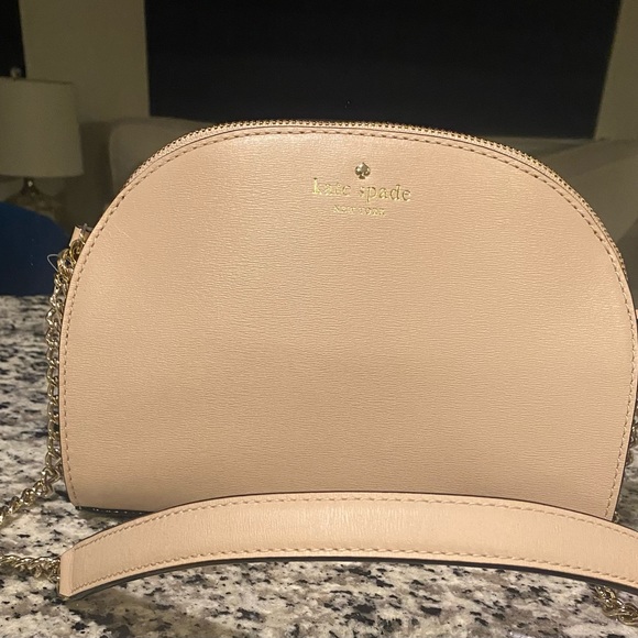 ✨SOLD!!!✨♠️Kate Spade NWT! Blush Leather Chain Bag - Picture 6 of 9